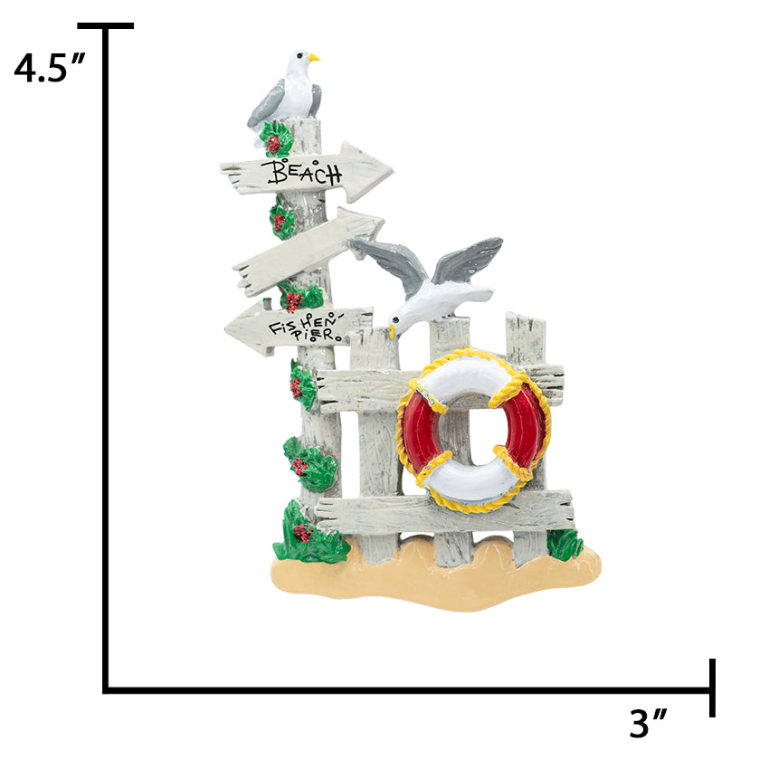 Personalized Beach Gate Christmas Ornament