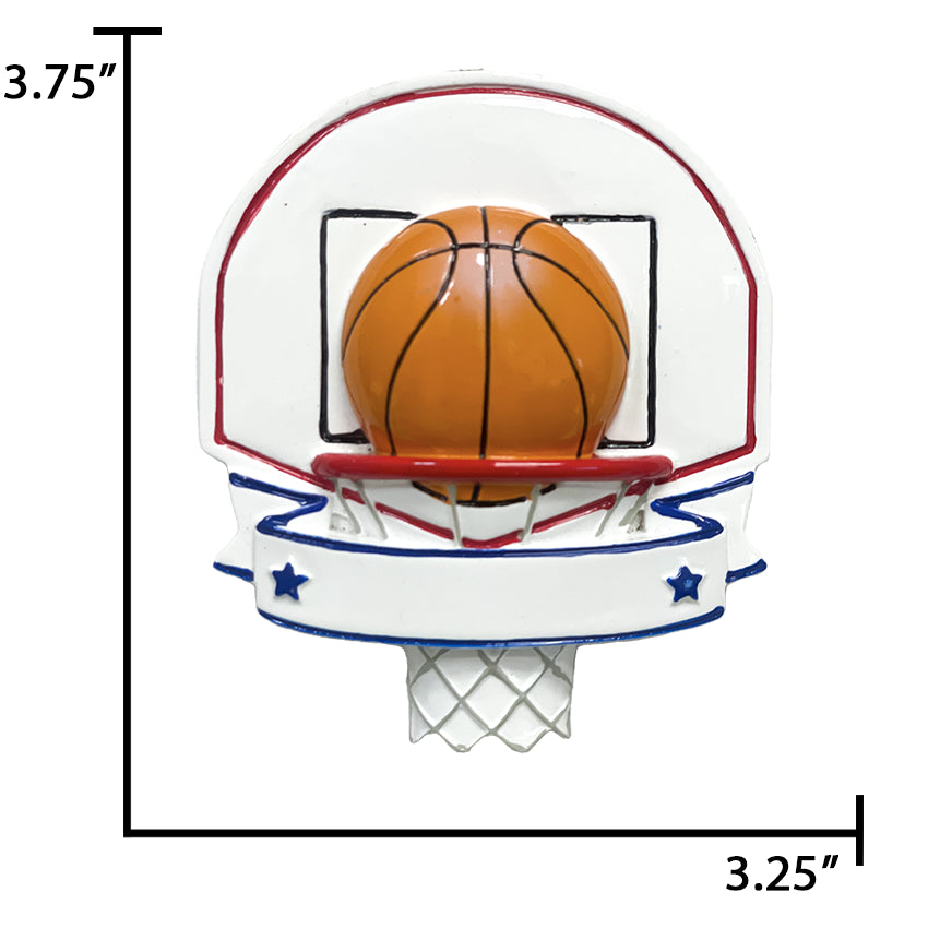 Personalized Basketball Hoop Christmas Ornament 2025
