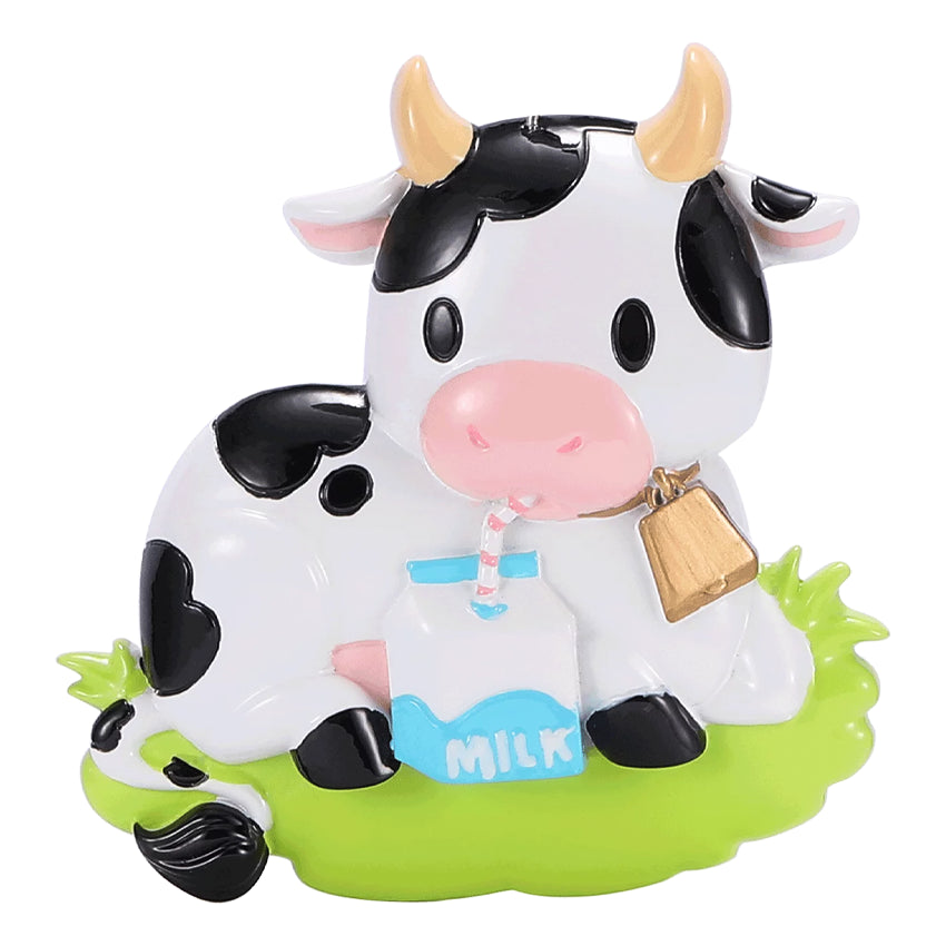 Personalized Cow Christmas Ornament