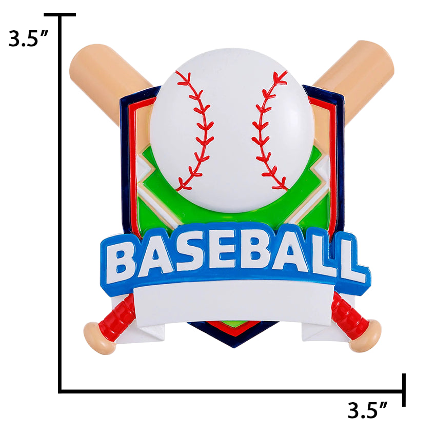 Personalized Baseball Christmas Ornament 2025