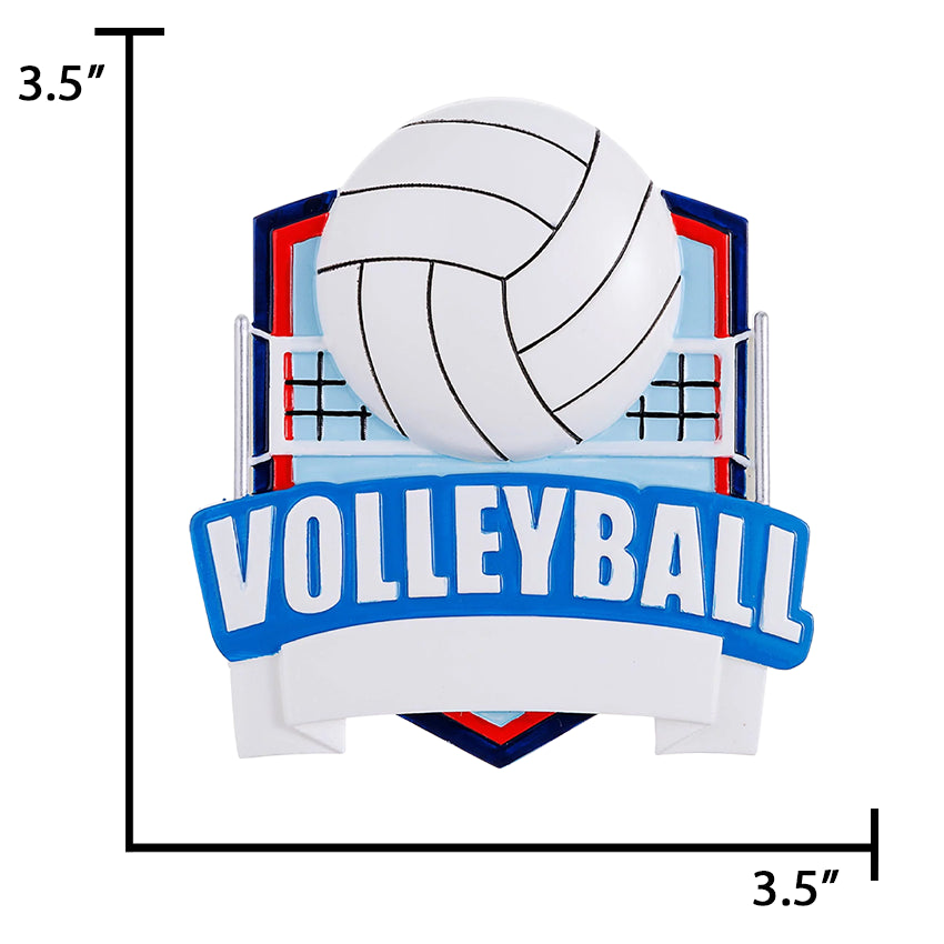Personalized 3D Volleyball Ball Christmas Ornament 2025