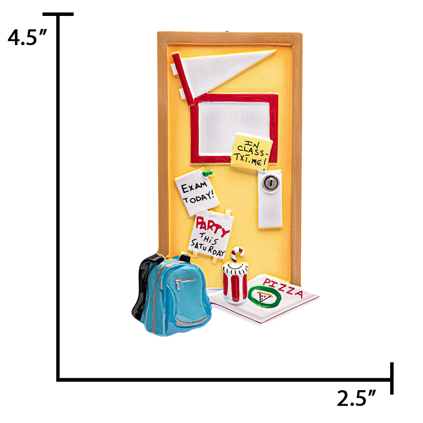 Personalized Dorm Door Christmas Ornament