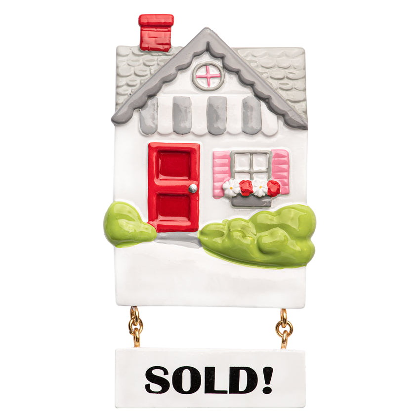 Custom Realtor Christmas Ornament / Sold House