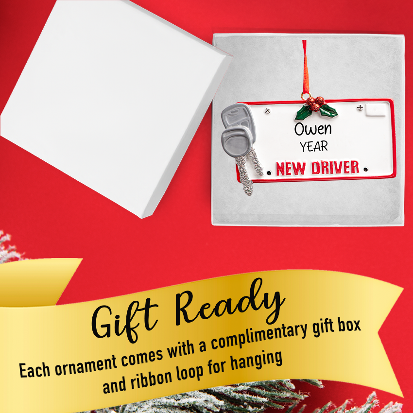 Custom Driver's License Christmas Ornament