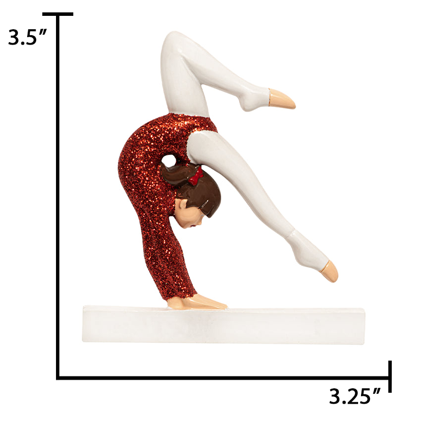 Personalized Gymnastics Xmas Tree Ornament - Handstand Girl 2025