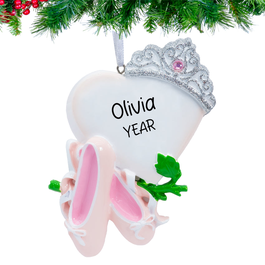 Personalized Girl Ballet Christmas Ornament - 2025