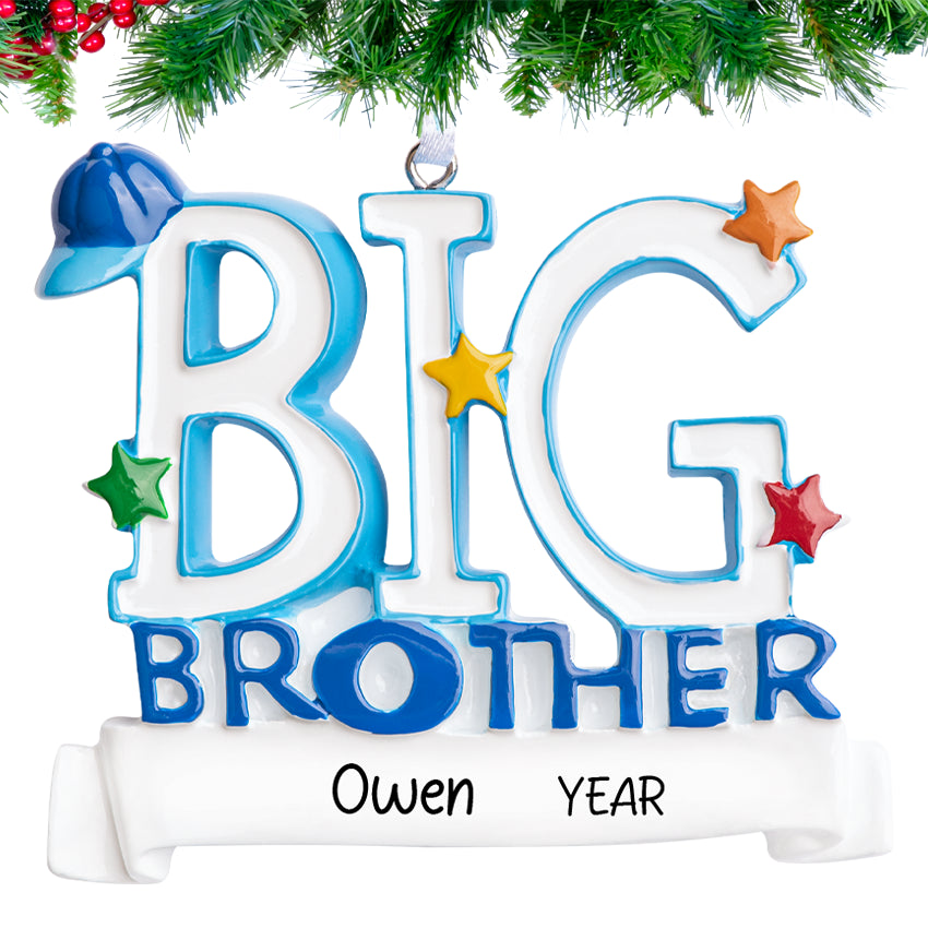 Personalized Big Brother Christmas Ornament