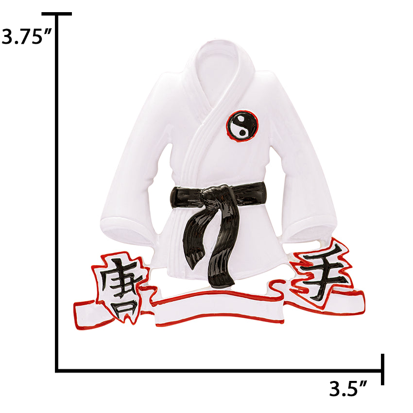 Personalized Karate Jacket Christmas Ornament 2025
