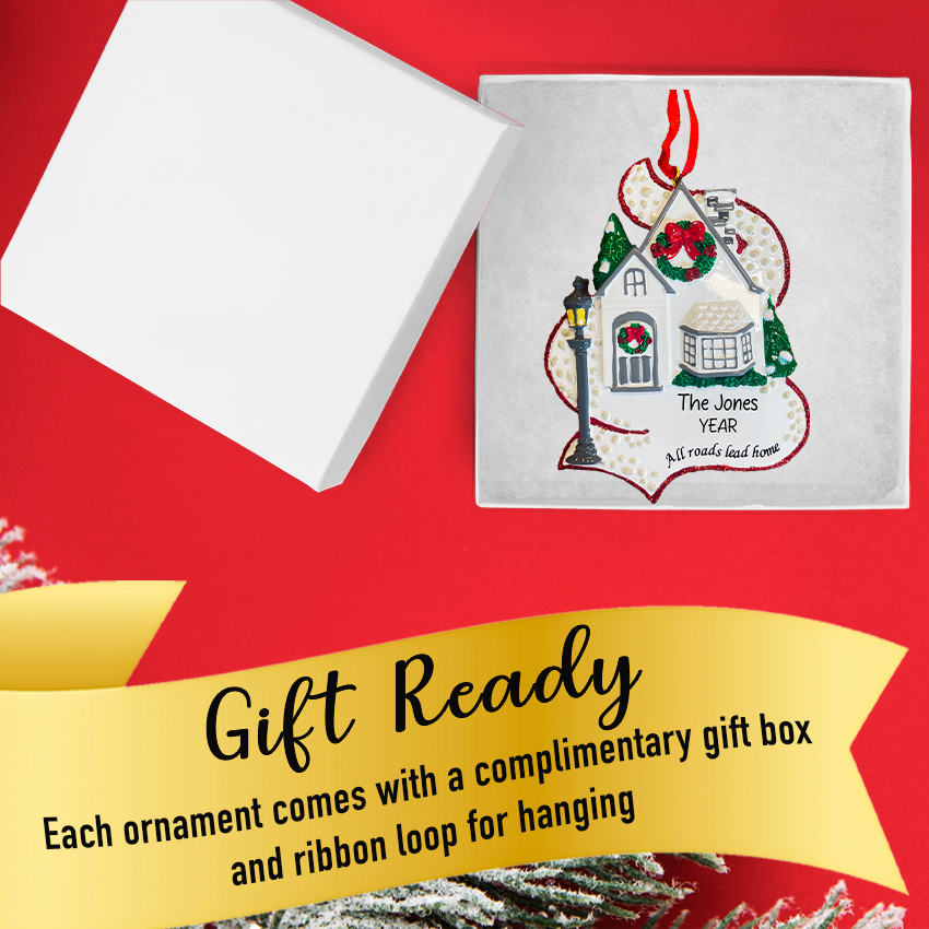 Personalized All Roads Lead Home Christmas Ornament
