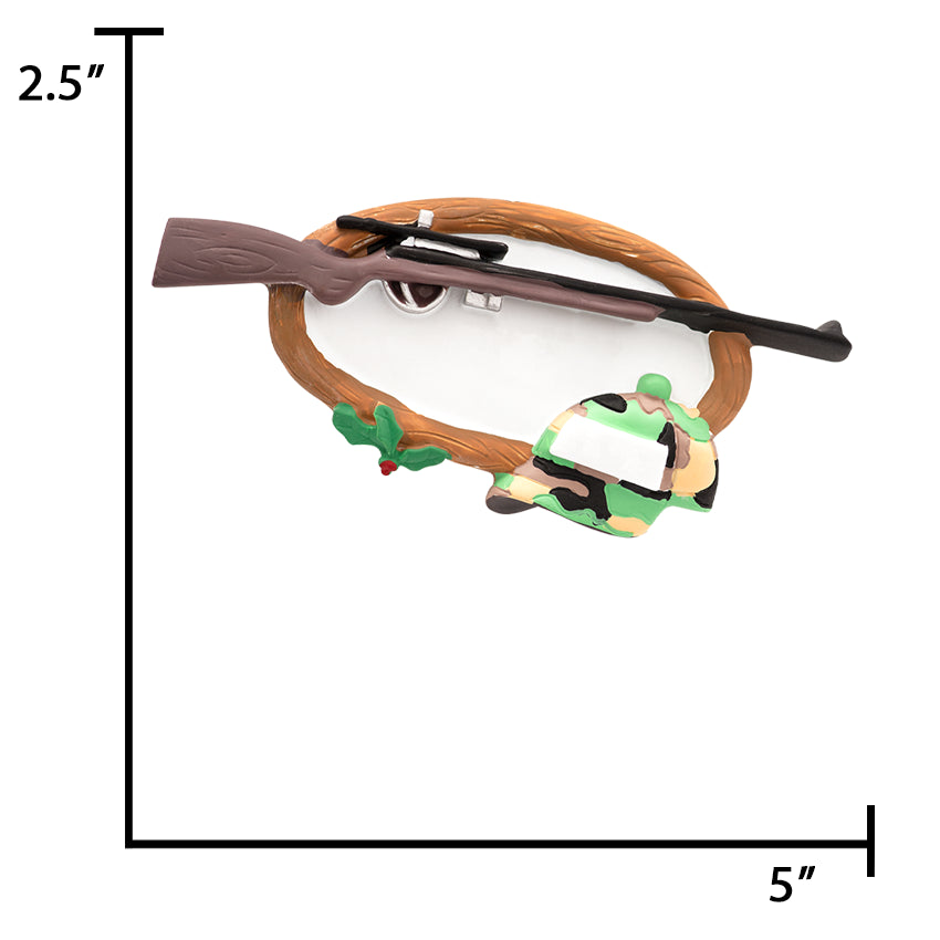 Personalized Hunting Christmas Ornament - Rifle 2025