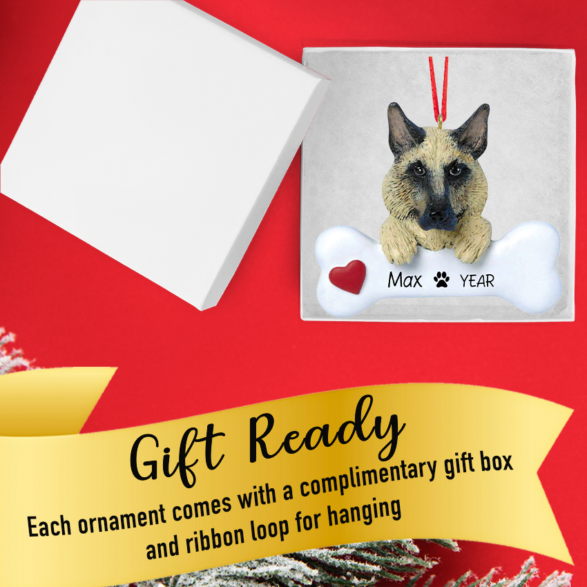 Personalized German Shepherd Christmas Ornament