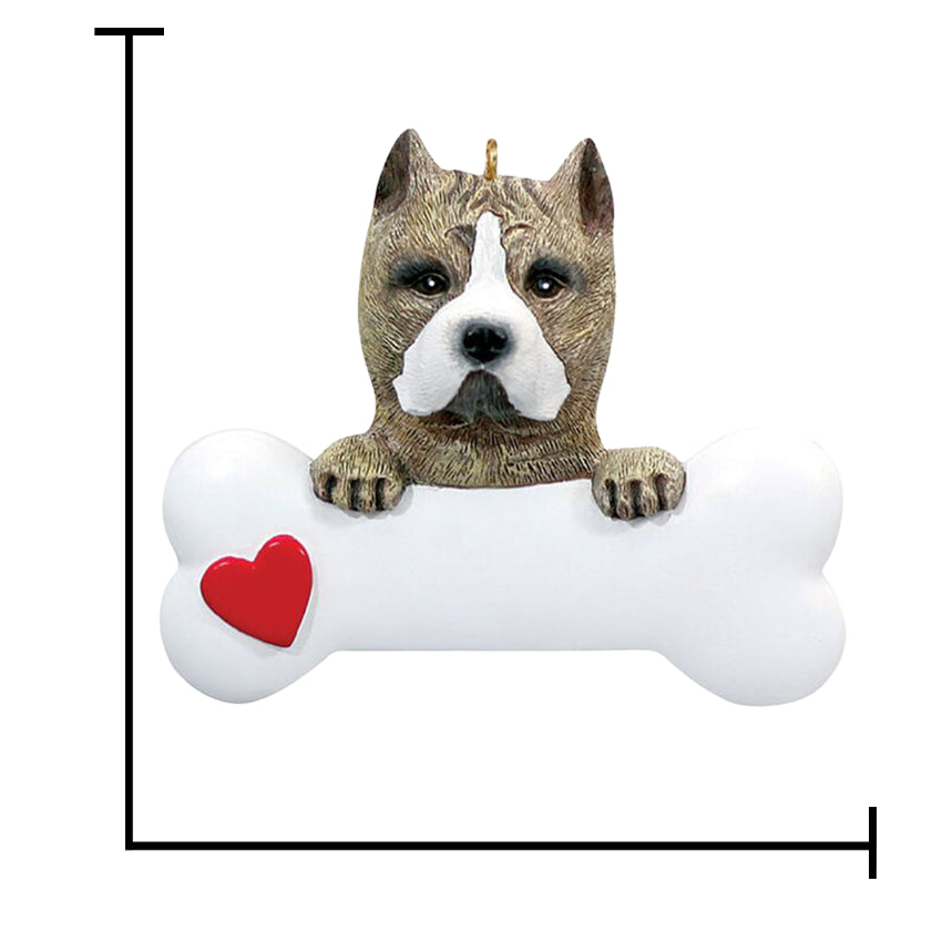 Personalized Pitbull Christmas Ornament