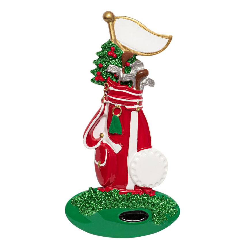 Personalized Golfer Christmas Ornament | Stand Bag Ornament