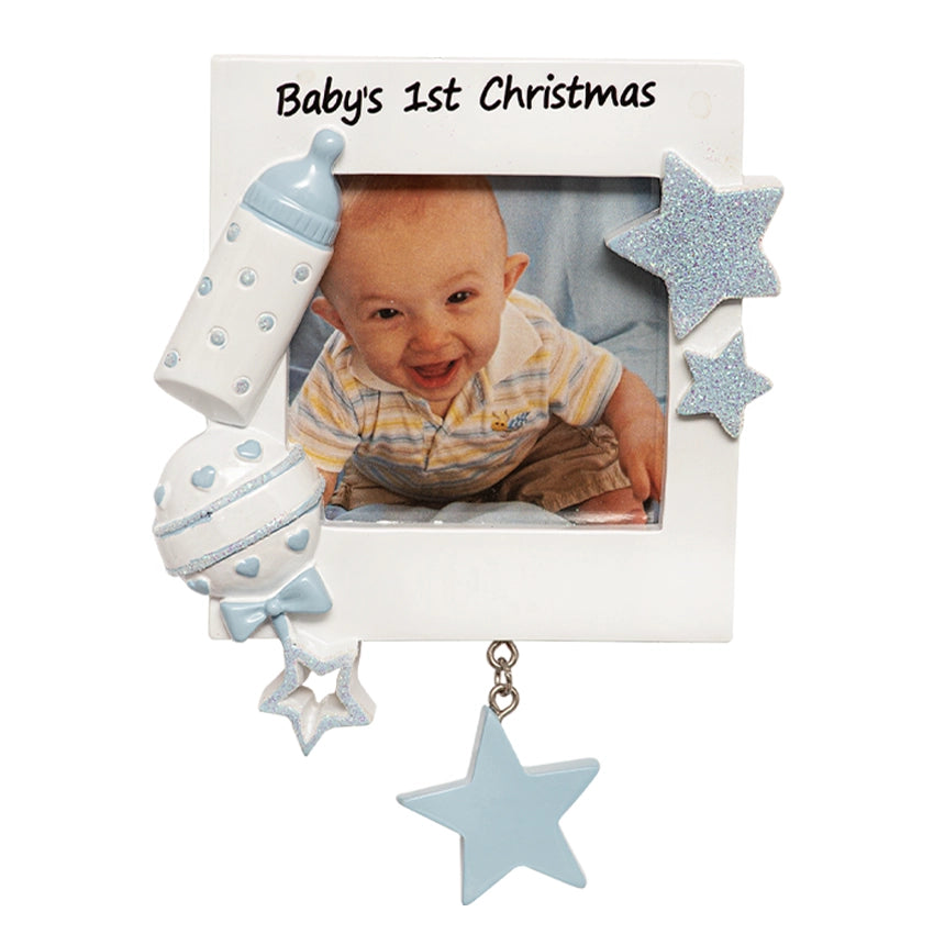 Custom Baby's 1st Christmas Ornament Boy