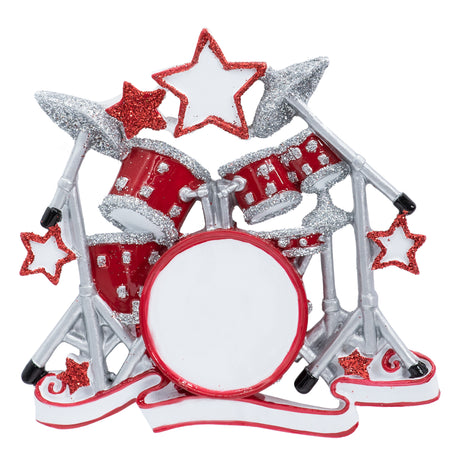 Personalized Drum Set Christmas Ornament