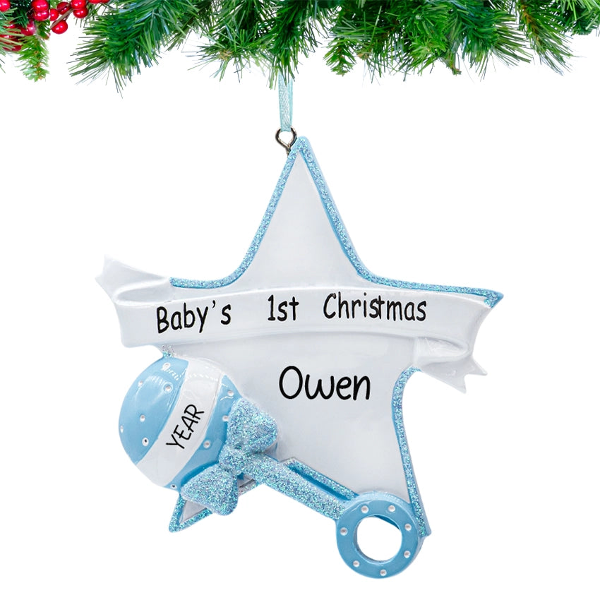 Personalized Baby's First Christmas Ornament