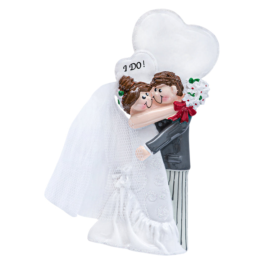 Personalized I Do Wedding Couple Christmas Ornament 2025
