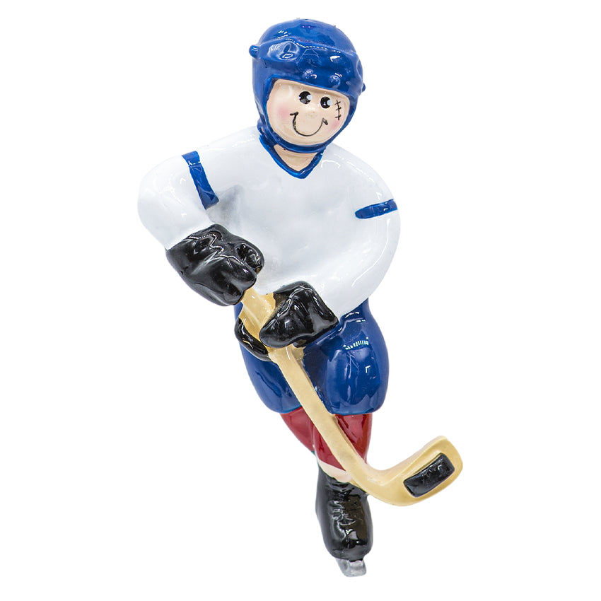 Personalized Ice Hockey Christmas Ornament - Hockey Player Boy