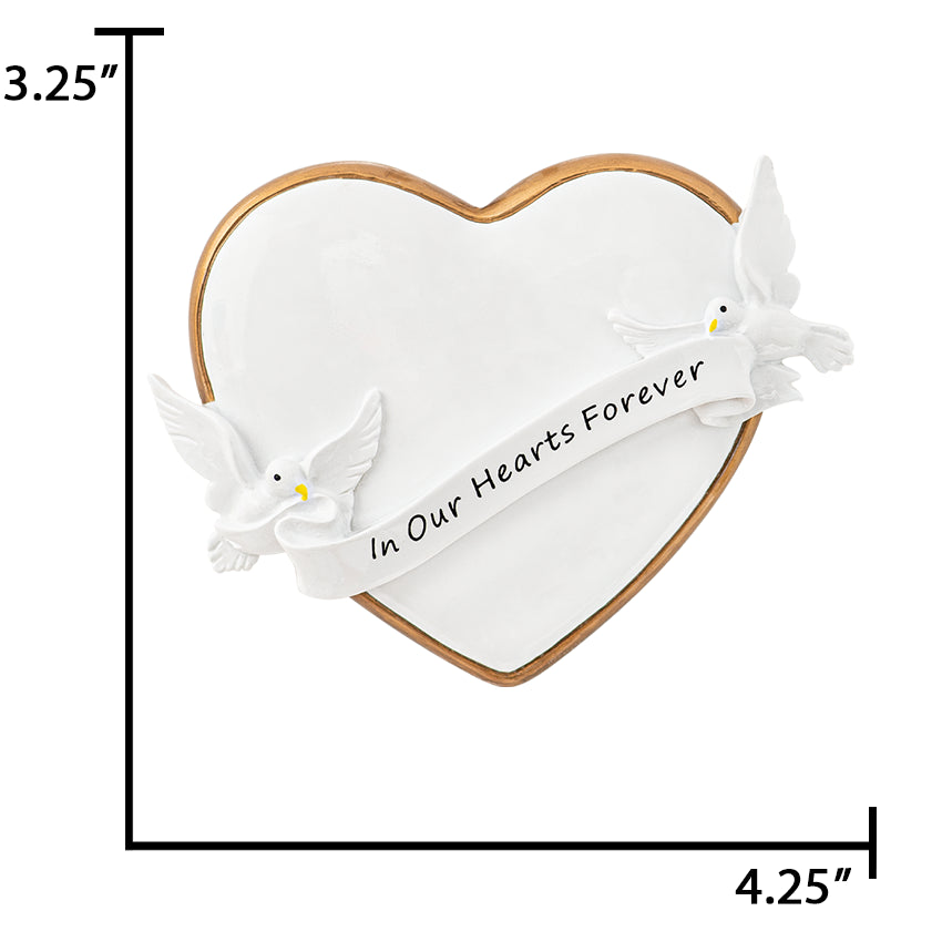 Personalized in Our Hearts Forever Christmas Ornament