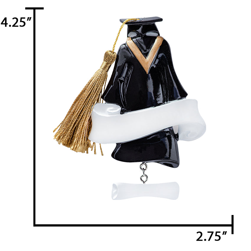 Personalized Graduation Gown Christmas Ornament / School,Name,Year