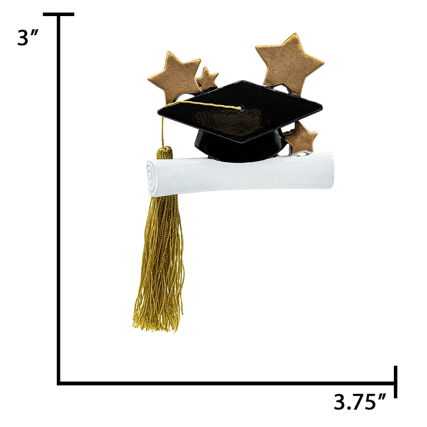 Personalized Graduation Cap Christmas Ornament