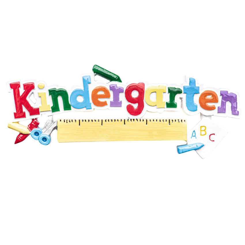 Personalized Kindergarten Christmas Ornament