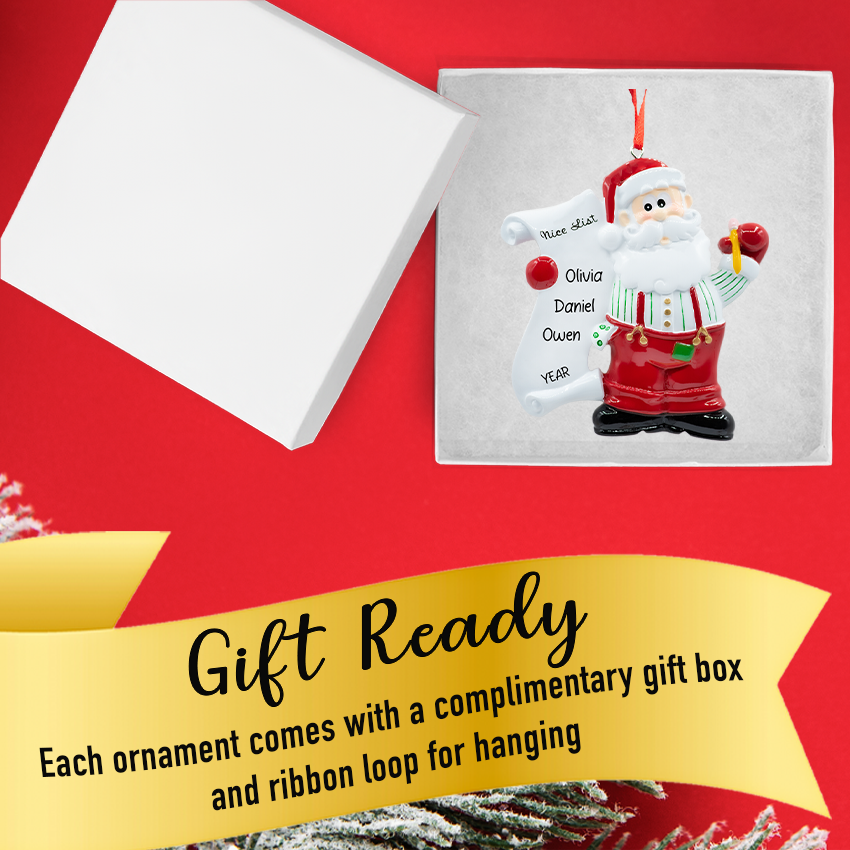 Personalized Santa Christmas Ornament