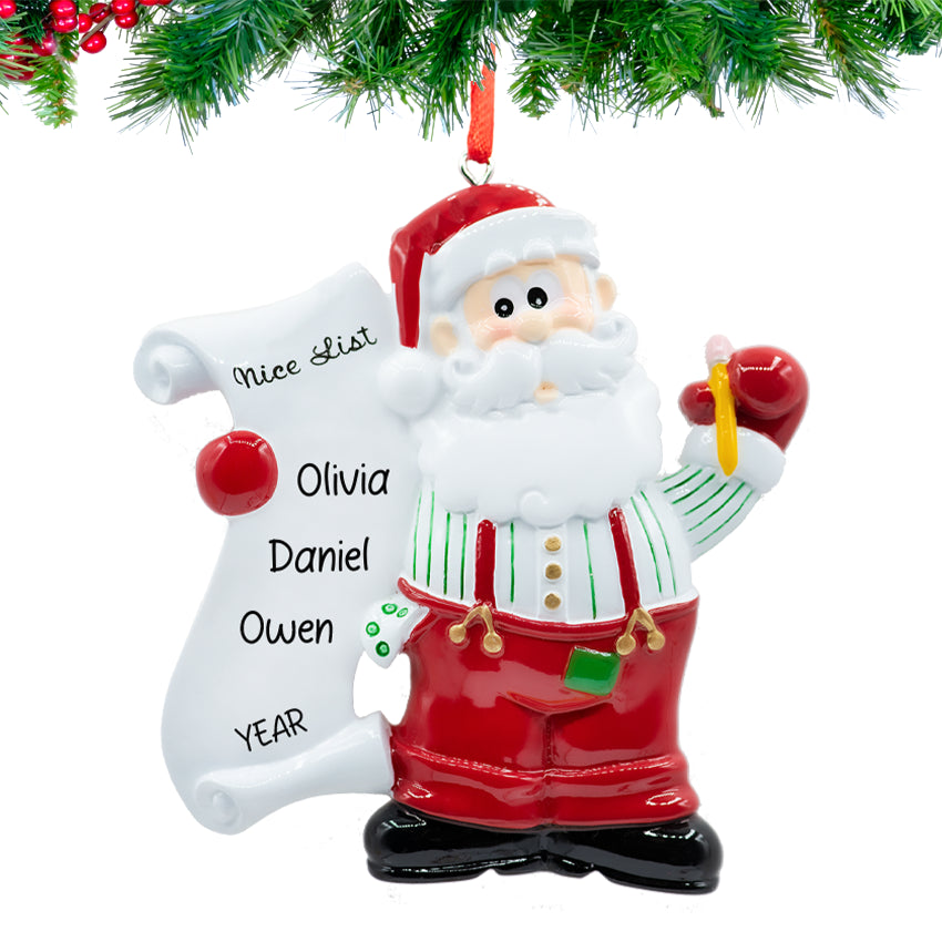 Personalized Santa Christmas Ornament