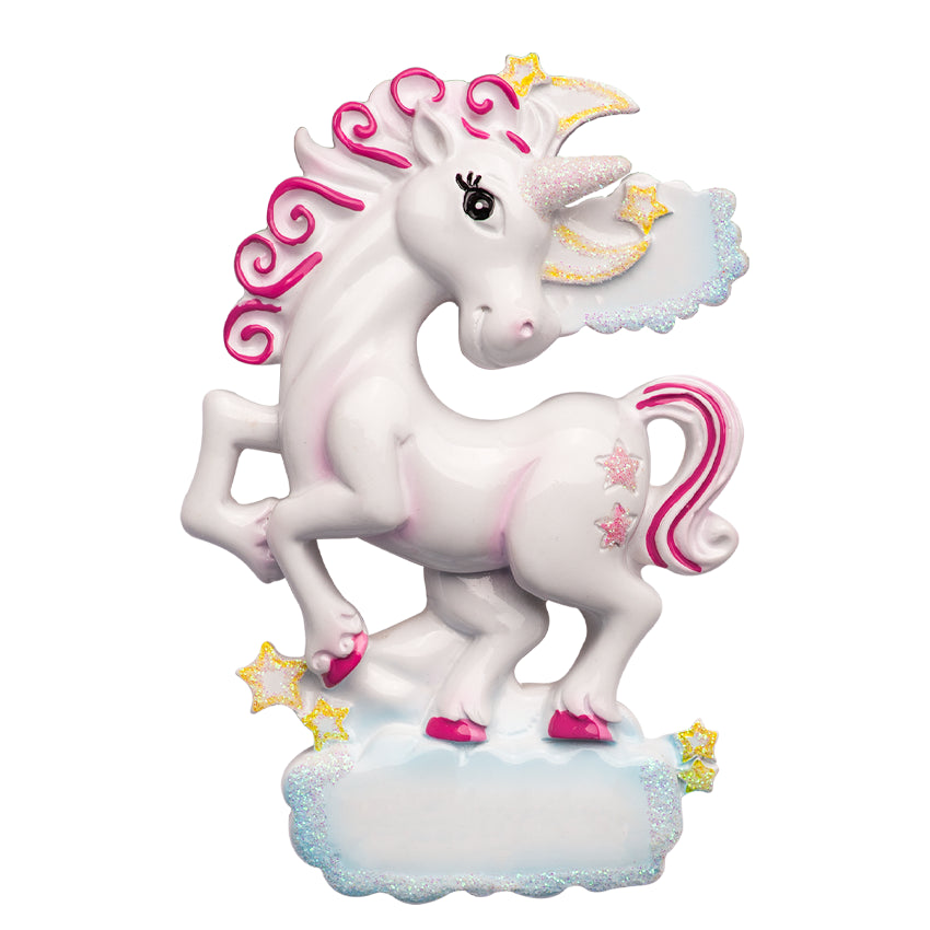 Unicorn Christmas Ornament / Personalized Gift for Girls