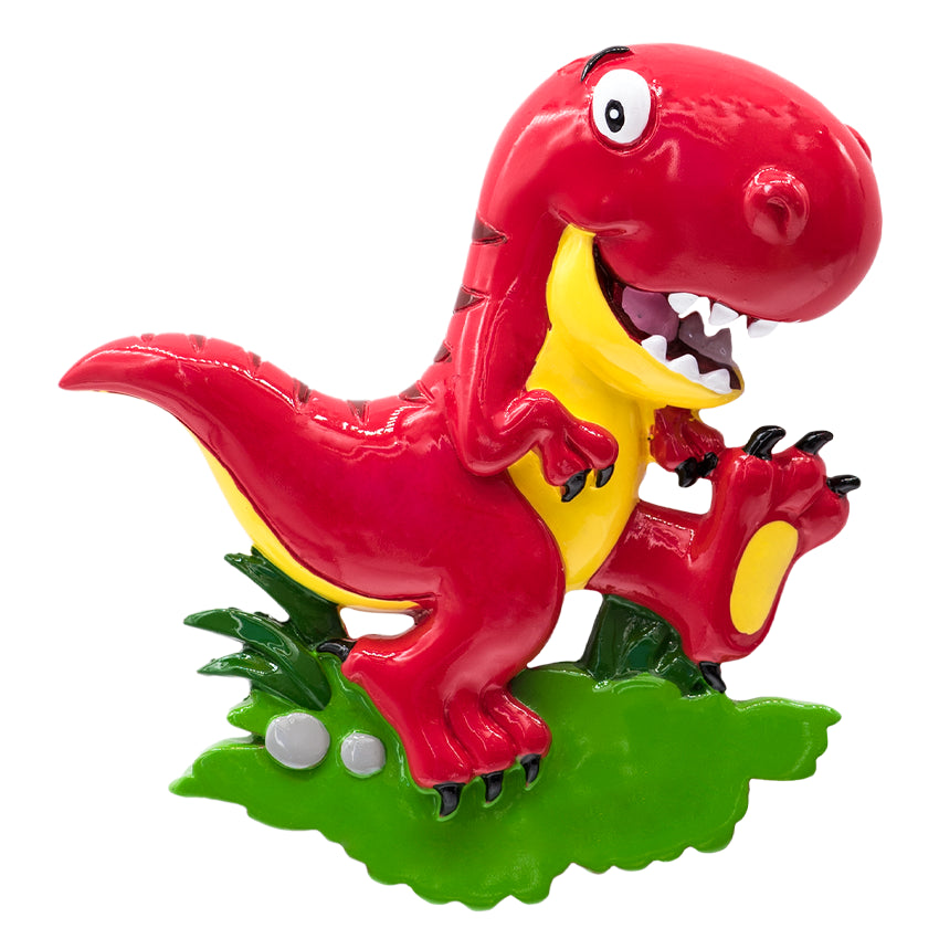 Personalized Velociraptor Dinosaur Christmas Ornament