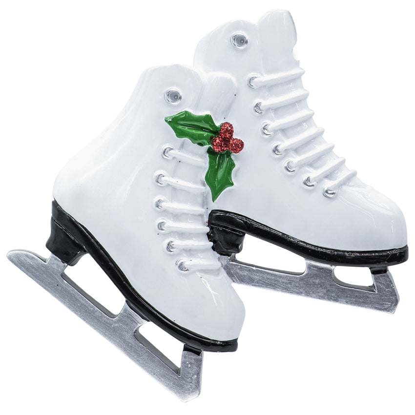 Personalized Figure Skates Christmas Ornament