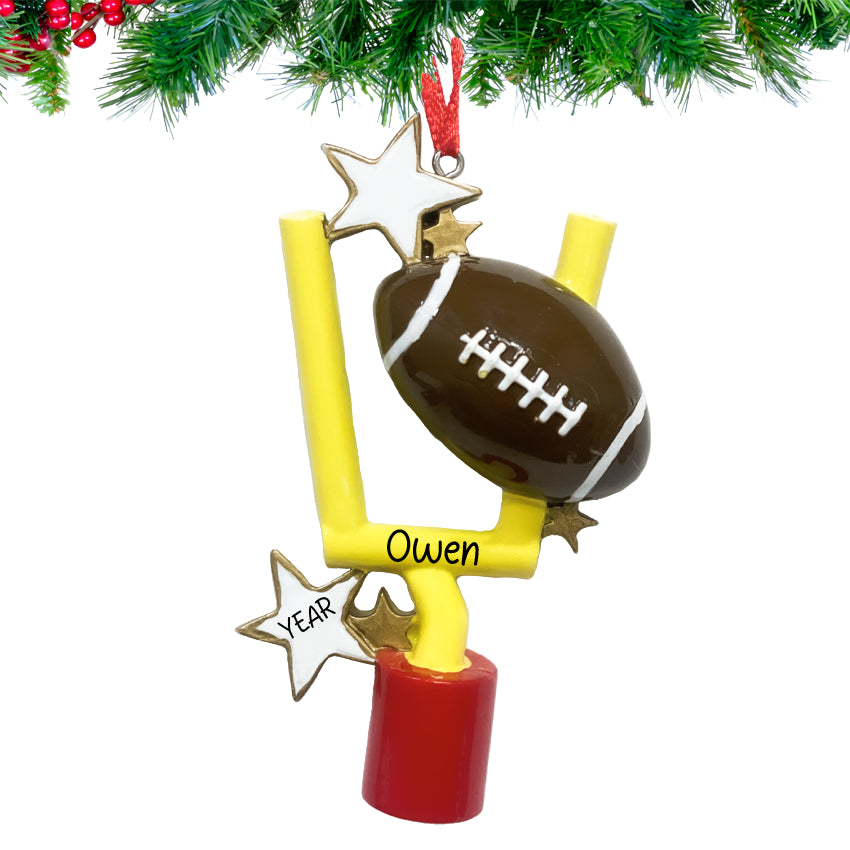 Custom Football Christmas Ornament