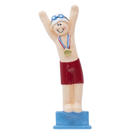 Custom Swimmer Boy Ornament