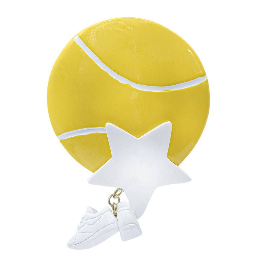 Custom Tennis Ball Christmas Ornament with Cleats
