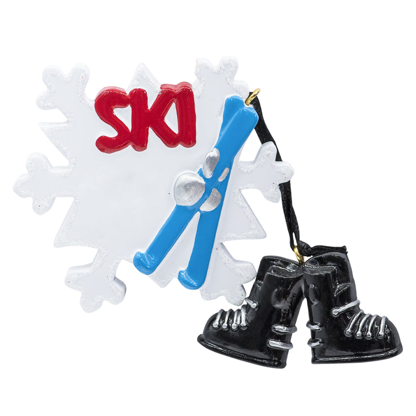 Personalized Skiing Christmas Ornament 2025