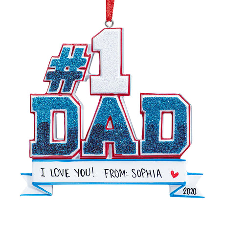At Gift Shopie, you can find custom dad ornaments for every style.