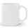White ceramic mug on a white background