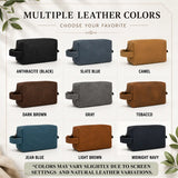 Personalized Leather Dopp Kit