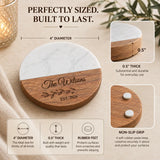 Personalized Marble & Wood Coasters