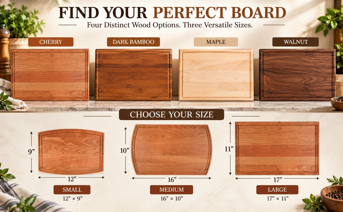 Four woods, three sizes