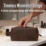Personalized Leather Dopp Kit