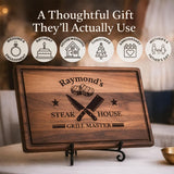 Personalized Cutting Board and Display Stand