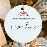 Personalized First Christmas in Our New Home Ornament 2025 do it yourself