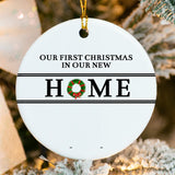 Customize First Christmas at New Home Ornament 2025 do it yourself