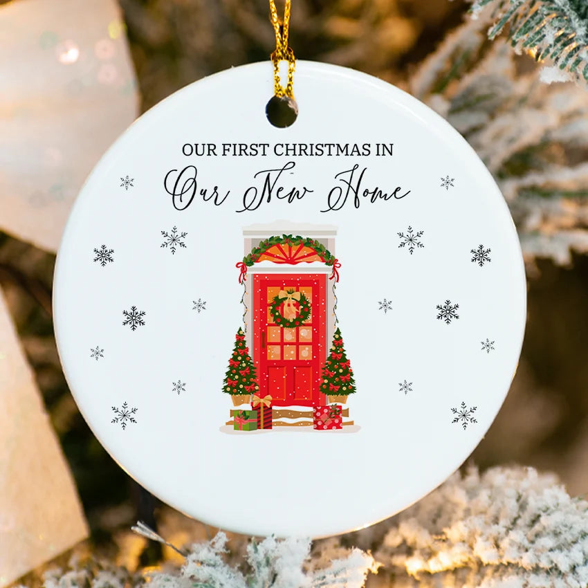 Personalized New Home Ornament - Christmas Door 2025 do it yourself