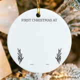 Custom New Home Christmas Ornament with Name & Address