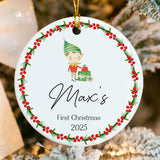 Personalized Baby's First Xmas Tree Ornament - 2026