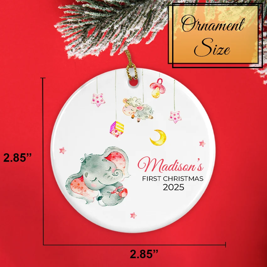 ORN017.BABY Sleep Newborn Ornaments boy/girl
