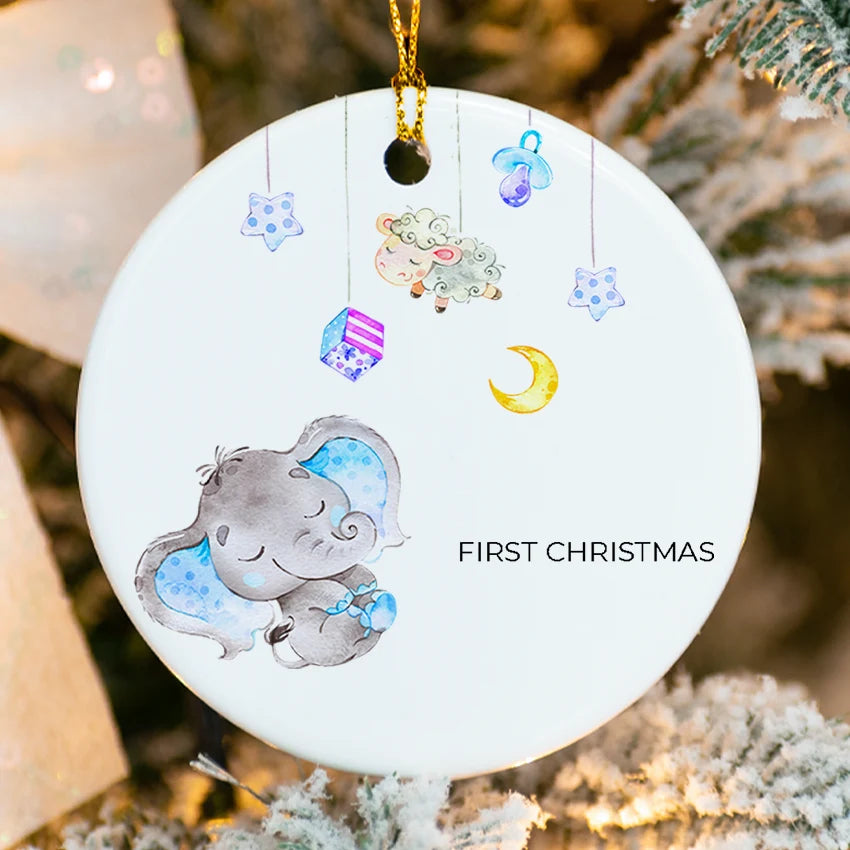 ORN017.BABY Sleep Newborn Ornaments boy/girl