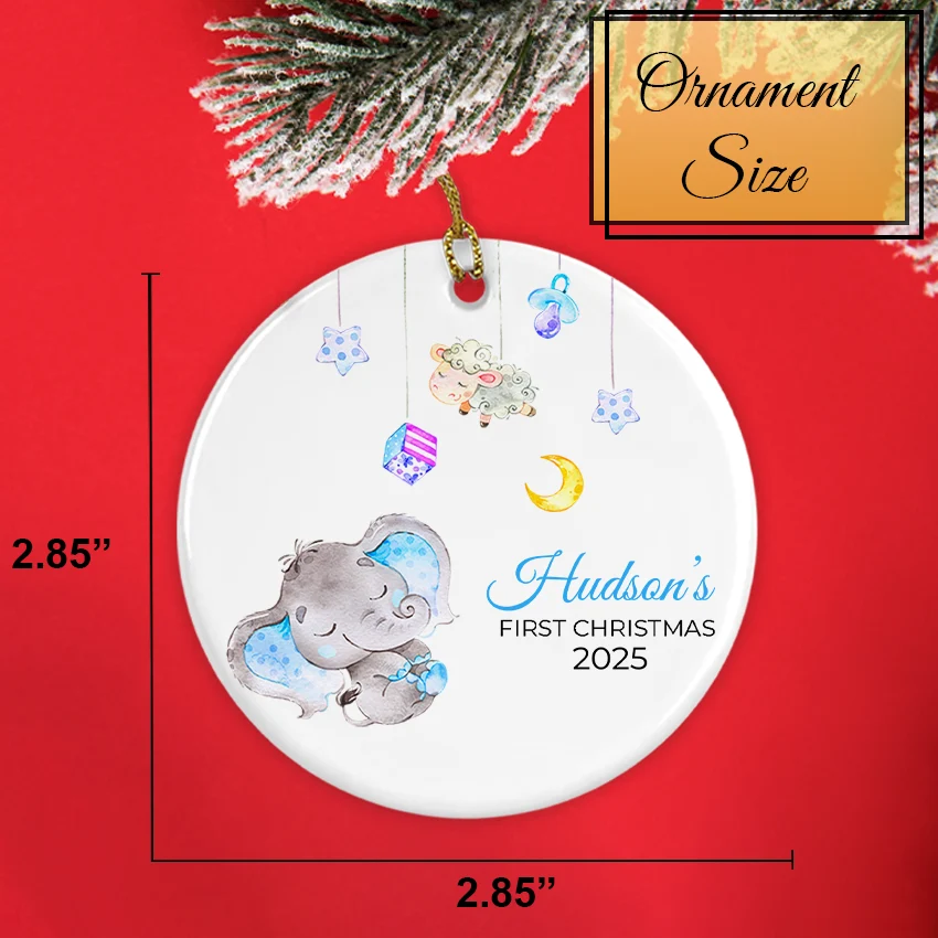 ORN017.BABY Sleep Newborn Ornaments boy/girl